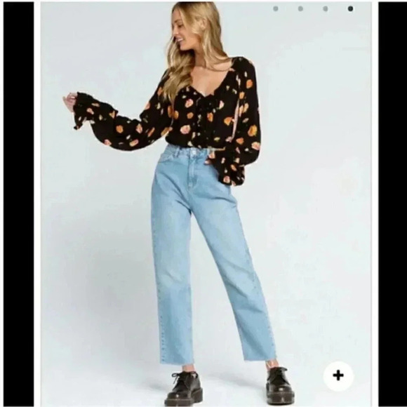 Free People Poppy Printed Black Combo … - Picture 4 of 7